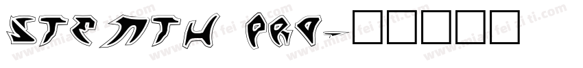 stenth pro字体转换
